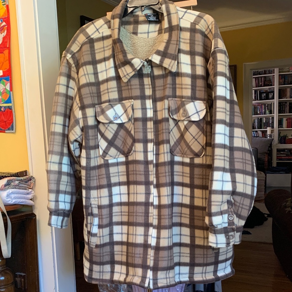 Men’s Plaid Sherpa-Lined Jacket